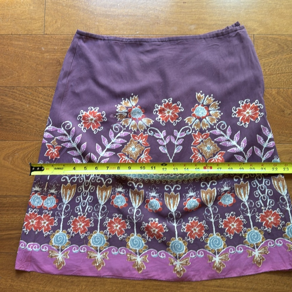 Sigrid Olsen Floral and Sequin Vintage Skirt - Picture 10 of 15